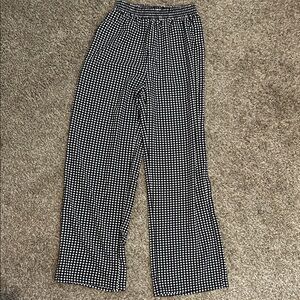 SHEIN Monochrome Checkered Pants
